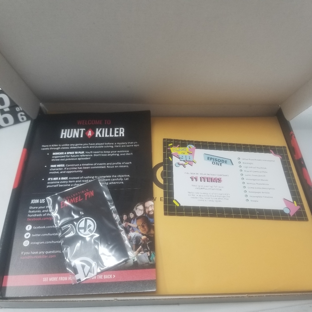 Hunt A Killer Class Of 98 Complete Season 6 Episode Box Set Murder Mystery Game - Picture 2 of 3